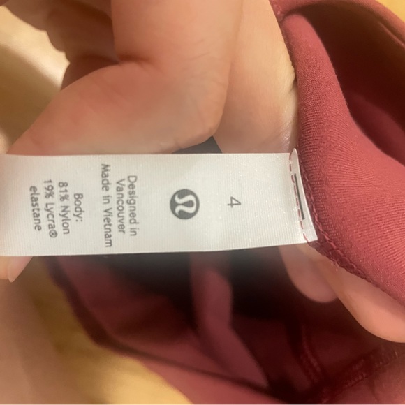 Lululemon align leggings with pockets red pink - Picture 2 of 2